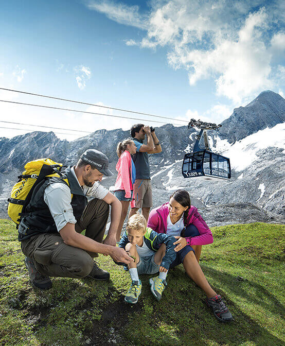 Familie am Kitzsteinhorn