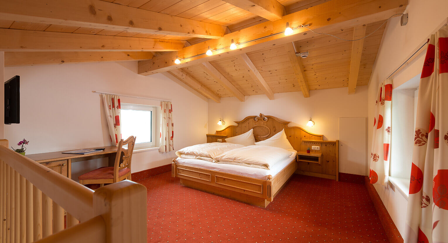 Schlafzimmer der Suite auf 2 Ebenen