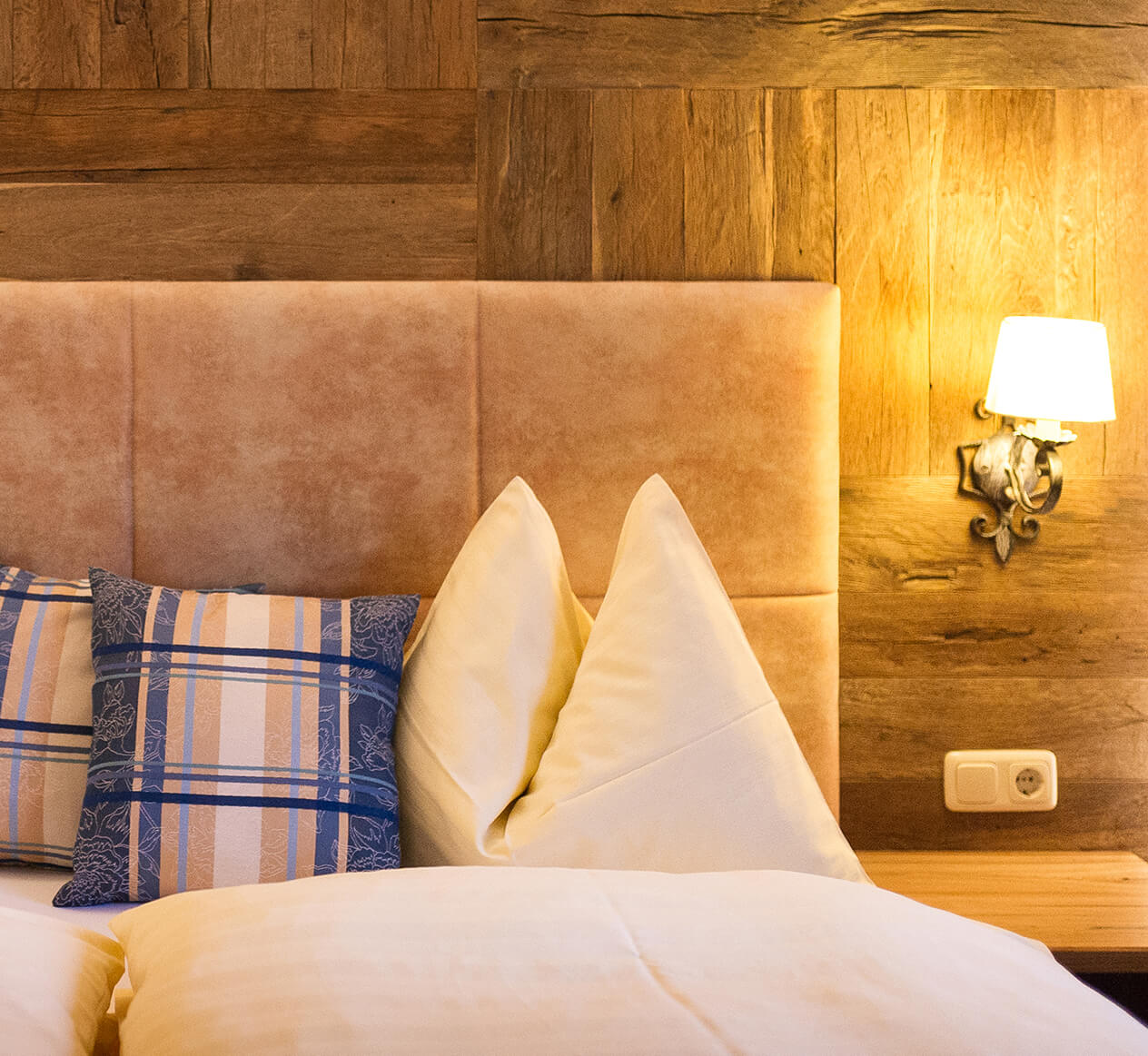 Zimmer Nahaufnahme vom Bett